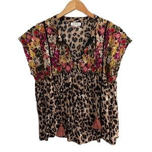 THML Short Sleeve Embroidered Top